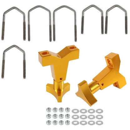 Universal 2Pcs High Lift Mount 1"-2.5" For Front Tube Adjustable Jack Tube Mount Bracket For Jeep Wrangler JK TJ Roof Rack Front