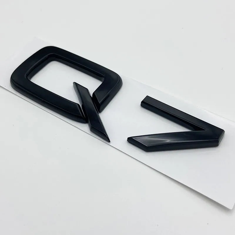 3D Chrome Glossy Black ABS TDI TFSI Car Rear Emblem Sticker for Audi A1 A3 A4 A5 A6 A6L A7 A8 S3 S6 Q3 Q5 Q7 TT S RS