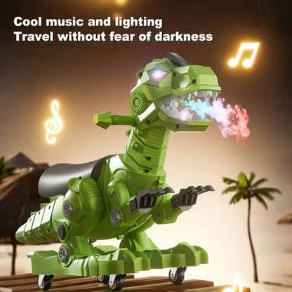 Toddler Dinosaur Ride On Car Baby Sliding Walker Balance Car Indoor Outdoor Riding Toy Dino Birthday Gift for Boys Girls