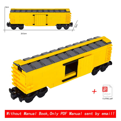 26cm Retro Double-Deck Passenger Train Car Building Blocks Model Green Gray Classic Train Display Toy for Hobbyists