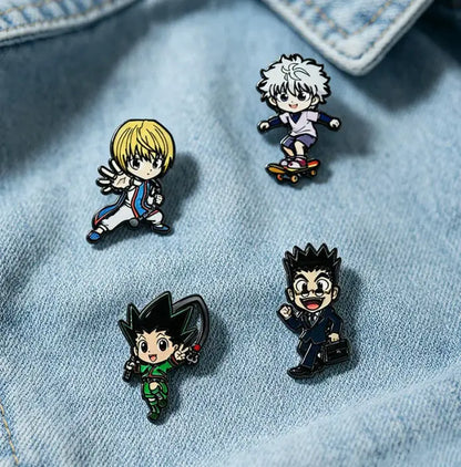 Cartoon Pins Metal Anime Badge Funny Comics Enamel  Cute Collar Pins Brooches Jewelry Lapel Pin Jewelry Collection Friend Gifts