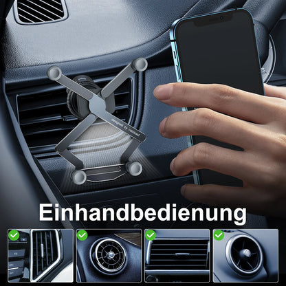Eary Phone Holders for Your Car With Metal Hook Clip Air Vent Phone Stand Car Mount With 360°Rotating Fits for iPhone Samsung