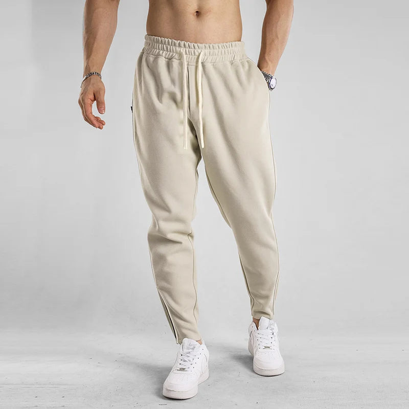 New Solid Color Sweatpants Casual Workout Pants Autumn 1/2Pcs Lightweight Cargo Trousers Outdoor Gym Fitness Drawstring Trousers
