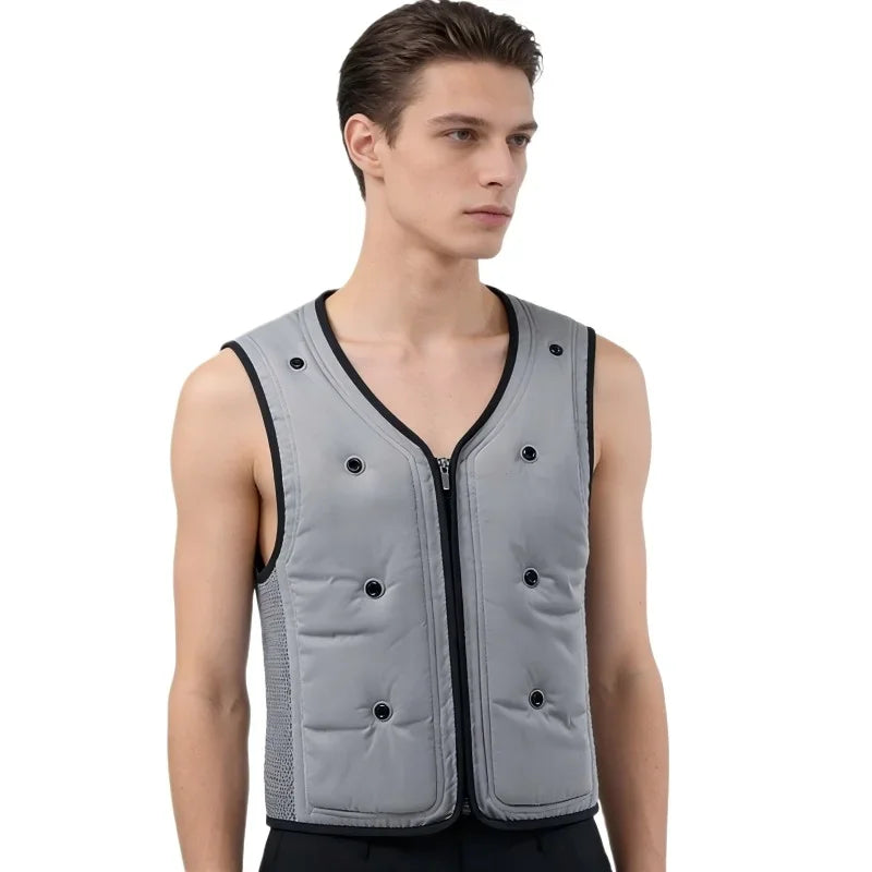 YUEYANG V-Neck Sleeveless Cooling Vest Summer Water Evaporation Welding Labor Protection No Electricity Or Magnet Required