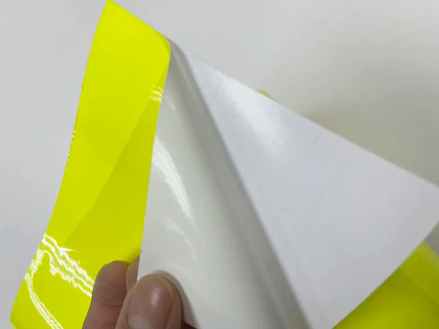 10cm*1/2/3/4/5/6/8M Premium Glossy fluorescent yellow Vinyl Wrap Film Sheet Air Release Self-adhesive Sticker Decal