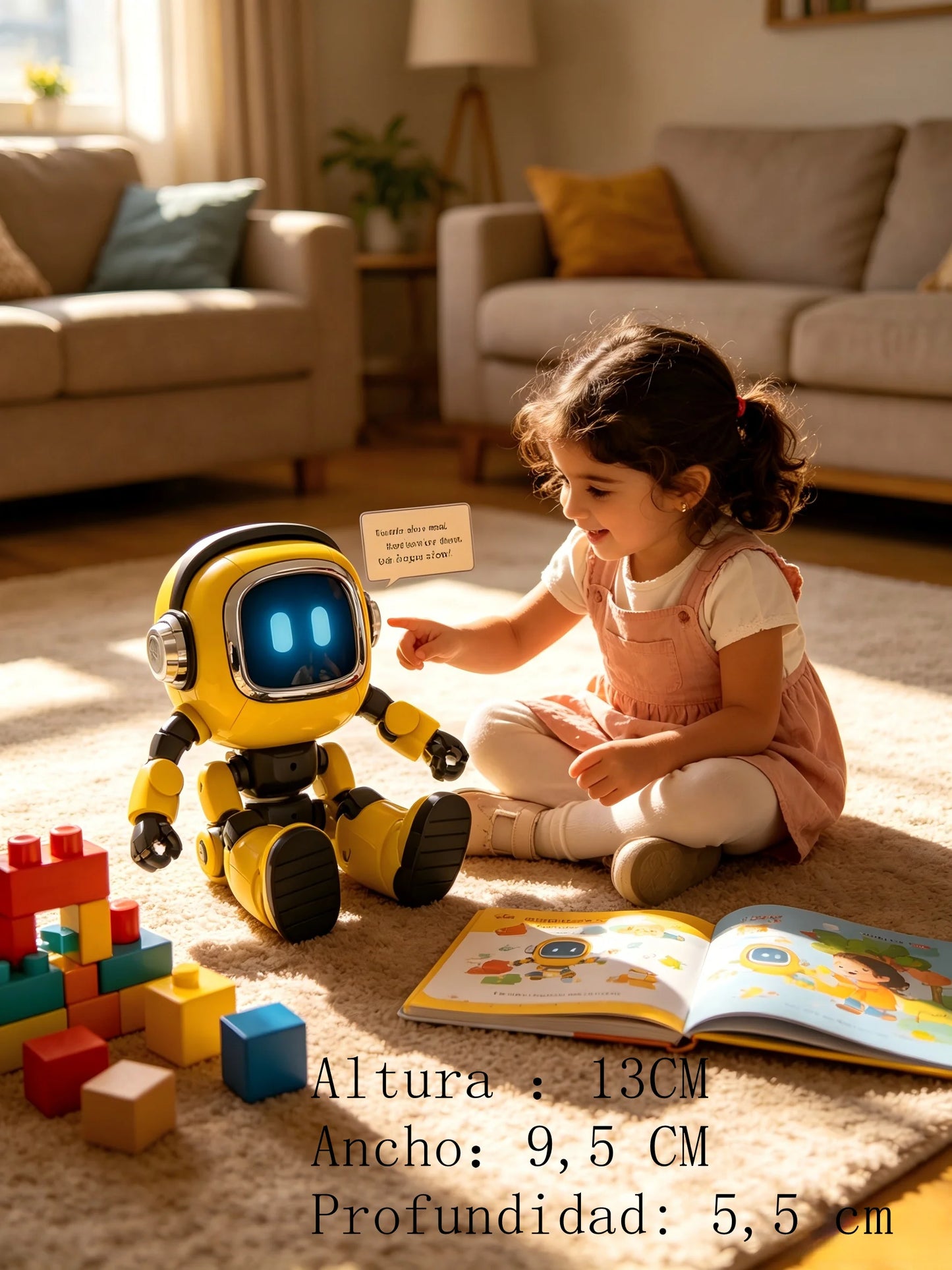 DeepSeek AI Spanish Version Intelligent Robot Kids Toy Voice Interactive Dialogue Educational Desktop Toy With Smart Conversatio