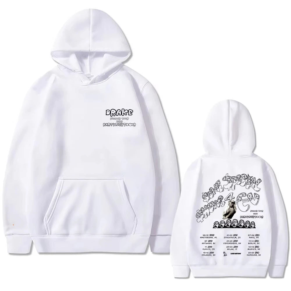 Rapper Drake Europe Tour with PARTYNEXTDOOR Hoodie SSS4U Some Sexy Songs 4 U Hoodie Men Women Hip Hop Fashion Vintage Sweatshirt