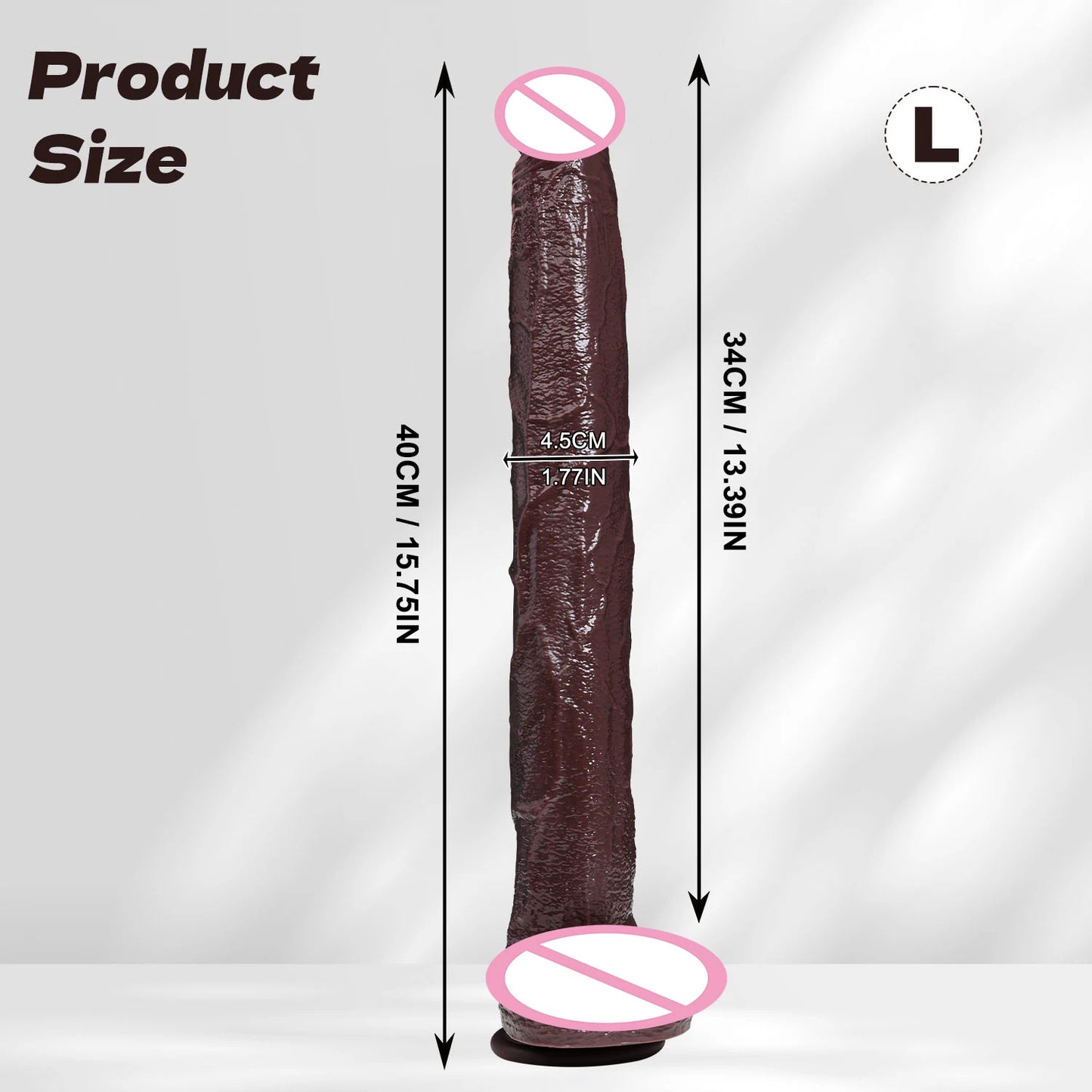 ealistic Long dildo Black Anal Plug with Suction Cup Long Penis Butt Plug Sex Toy for men Women Phallus Anal Dilator Stimulatio