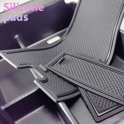 For Toyota Land Cruiser 250 Prado LC250 2024 2025 Center Console Organizer Tray Armrest Storage Box Layered Storage Box Tidying
