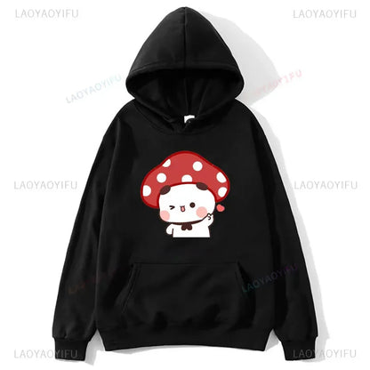 Couple Hoodies Bubu Dudu hoodie Sweatshirt Cartoon Kawaii Print Pullover Harajuku Men Women Sudaderas warm fleece hooded