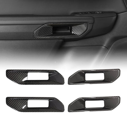 Fit for Ford Ranger 2024 2025 Interior Protection Sticker Carbon Fiber Grain Gear Shift Panel Cover Trim