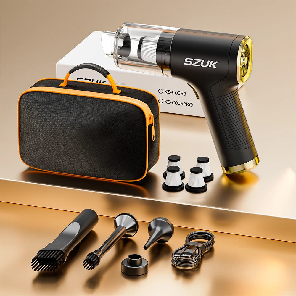 2025 Mini Vacuum Cleaner SZUK 780000PA Powerful Cordless Portable Vacuum Cleaner for Home Handheld Blower Car Vacumm Cleaner