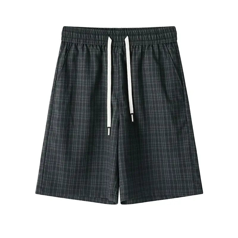 2026 Summer New Plaid Design Casual Drawstring Shorts