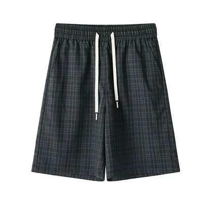 2026 Summer New Plaid Design Casual Drawstring Shorts