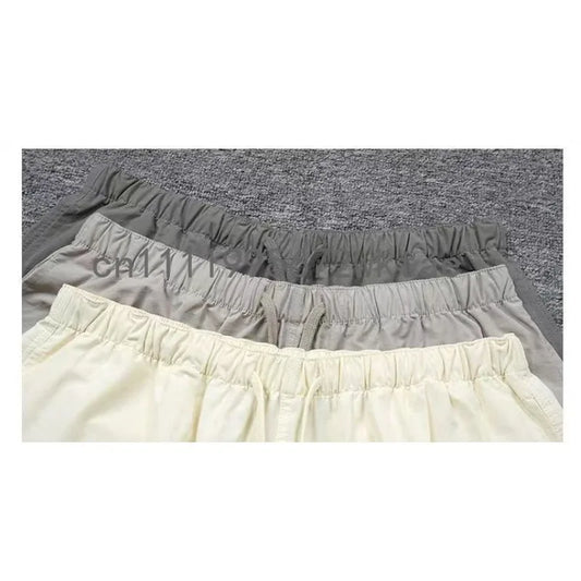 FW21 Classic Men's Nylon Shorts Fashion Design 3M Reflective Letter Shorts High Street Loose Lightweight Beach Five-point Pants
