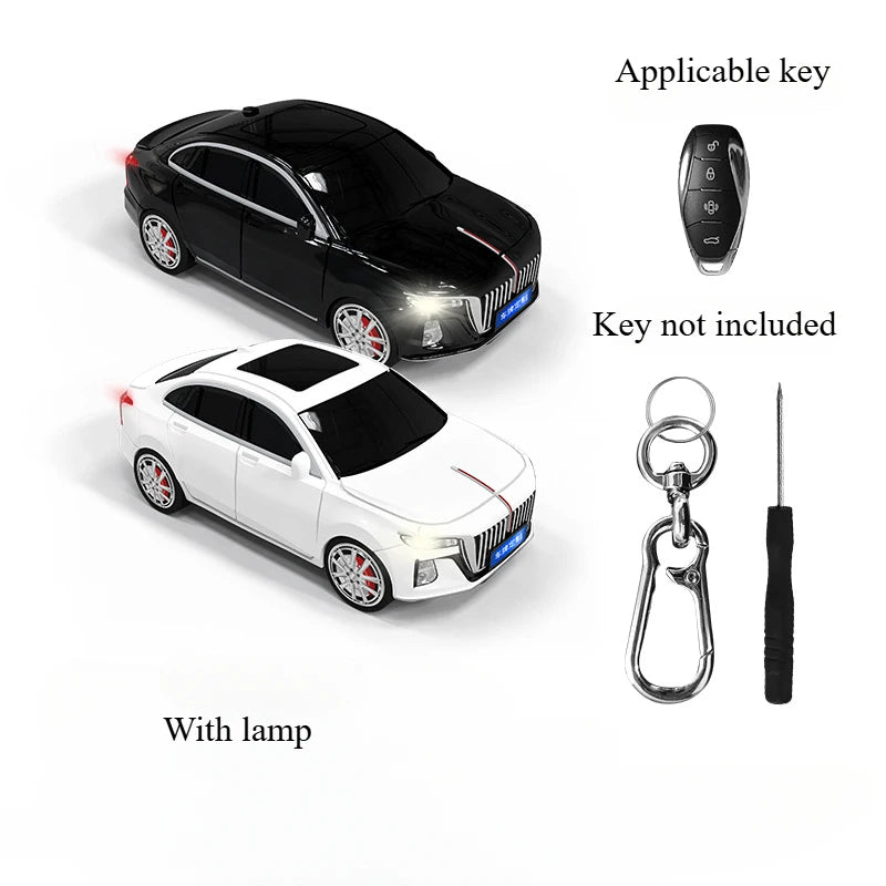 For Hongqi H5 key cover creative decorative buckle modification accessories ousado car model shell protection package key chain