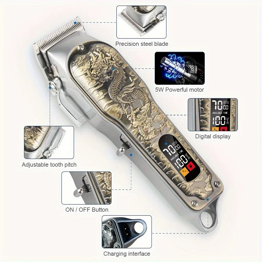 Hair Clippers Trimmers Set Cordless Men's Hair Cutting Machine Professional Beard Trimmer Barber Accessories for Men Holiday