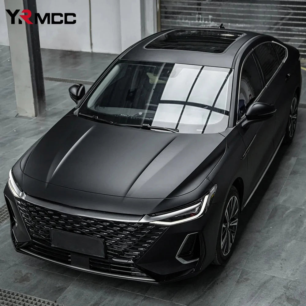 Car Sticker Vinyl Wrap Satin Black Wrapping Film PVC Bubble Free Stickers Car Accessories Auto Self Adhesive Decals Decoration