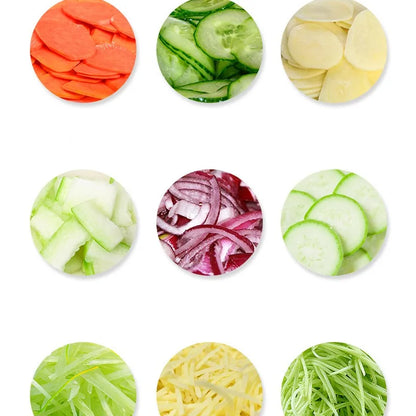 Commercial fruit and vegetable cutter electric carrot slicer potato chopper banana chips slicing cabbage cutting machine