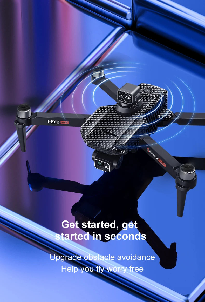 New K919 MAX Drone 8K GPS Professional HD 3-axis Gimbal Aerial Screen Remote Control Aircraft 5G HD Dual Camera Security drone