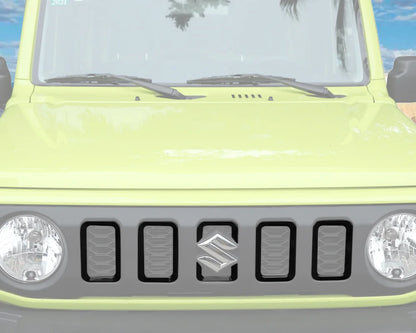 Car Front Grille Grill Inserted Cover for Suzuki Jimny JB64 JB74 2019 2020 2021 2022 2023 Racing Grills Exterior Accessories ABS