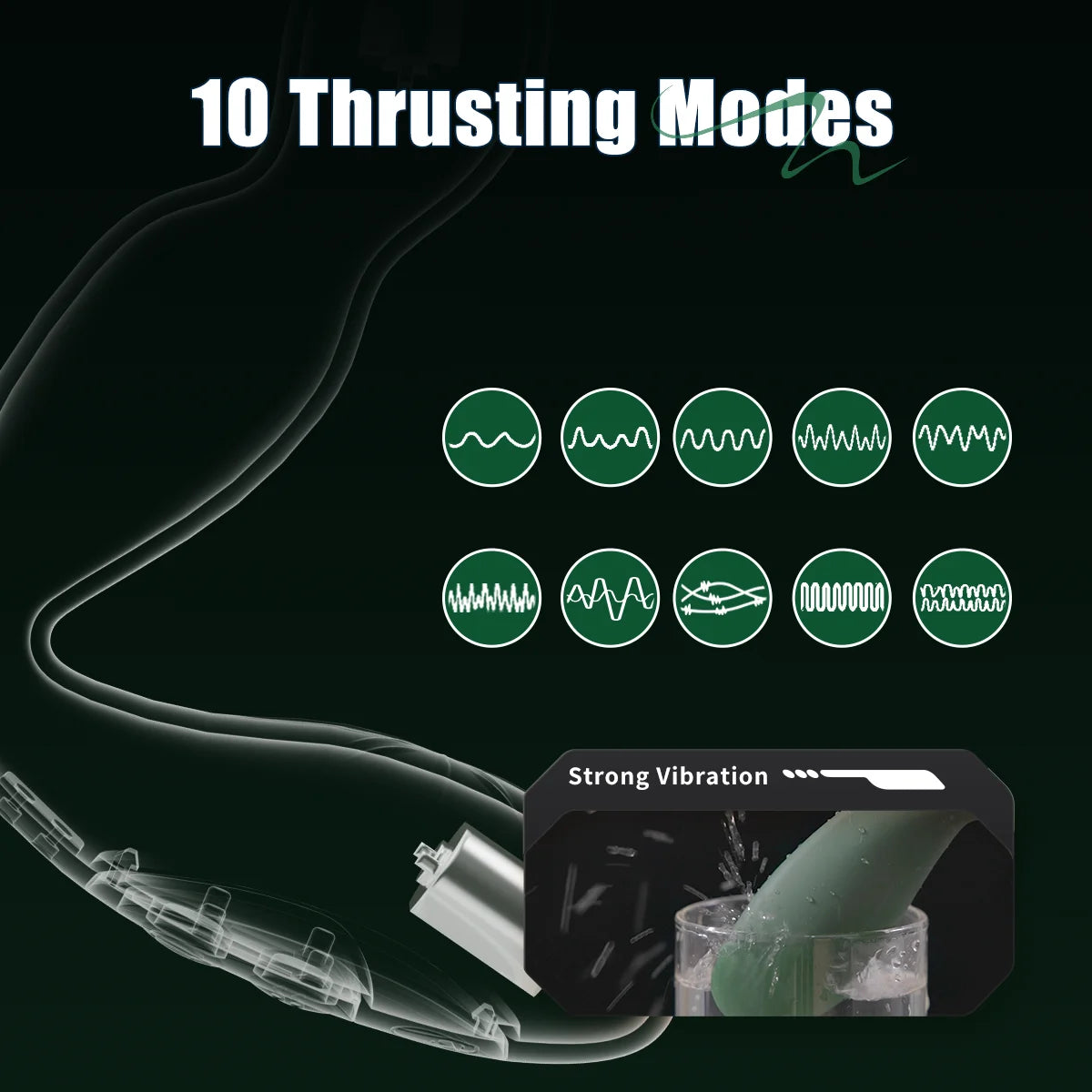 Jissbon Prostate Massager Anal Vibrator Butt Plug Penetration Anal 20 Pleasure Mode Double Anal Vibration Sexy Adult For Men