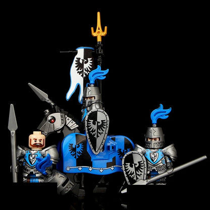Green Dragon Raven Knights Shield Action Figures MOC Medieval Ancient Knights Scene Building Block Creative Toys for Children