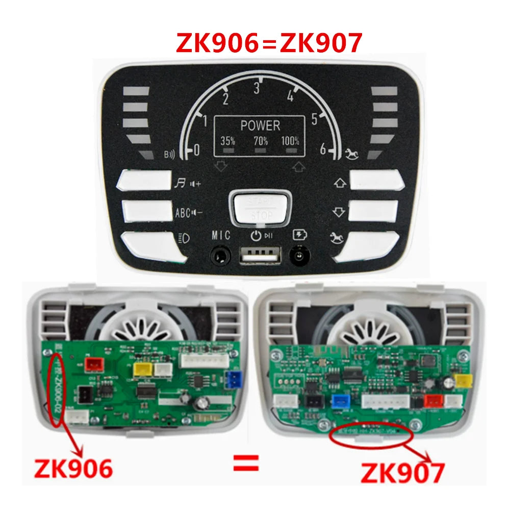 Multi-functional children ride-on electric vehicle controller 12V, JR1844N central controller for baby car