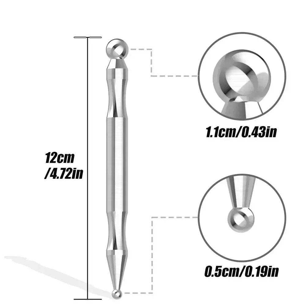 Stainless Steel Manual Deep Tissue Massage Tool, Trigger Point Massage T-Bar Full Body Massage Tool Full Body Fascial Relaxation