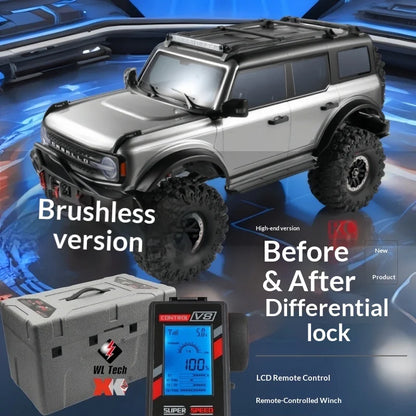 WLtoys 104006 Pro 1/10 RC Electric 4WD Off Road Rock Crawler With Front Rear Differential Lock Dual Speed Transmission Model Car