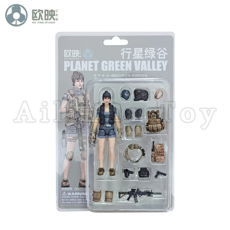 Ou Ying Studio 1/18 Planet Green Valley PGV 3.75inch Action Figure Girls War EFSA Female Figures Anime Model