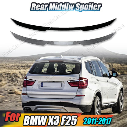 F25 X3 Rear Trunk Mid Spoiler Tailgate Tuning Roof Middle Tail Wing Body Kits For BMW X3 F25 2011 2012 2013 2014 2015 2016 2017