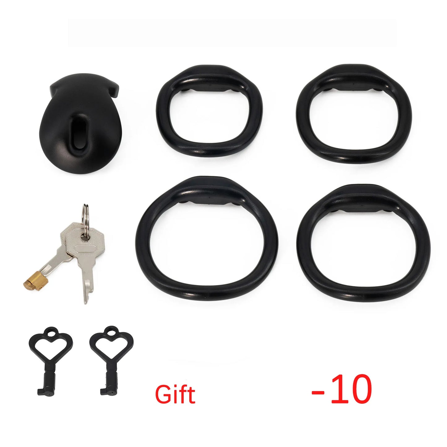 Male Chastity Cage with 4 Size Rings Positive/Negative Chastity Device Sissy Cb Lock Penis Bondage SM Chastity Lock Sex Toys Men