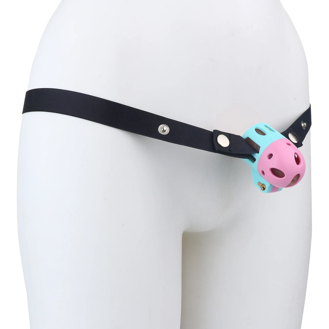 FRRK ABS Mixed Color Male Chastity Cage Lightweight Breathable Hollow Straight Plastic Cock Lock No Base Rings Ergonomic Design