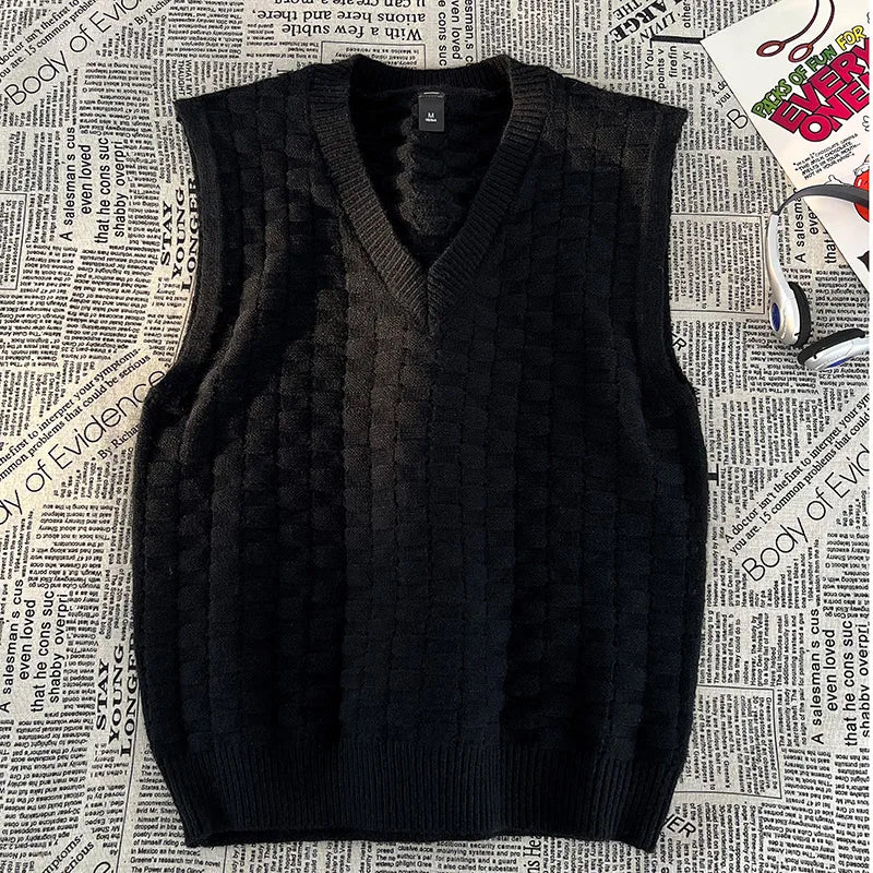 Sleeveless Lightweight Windproof Jacket Warm Loose Coat V-neck Outerwear Bottom Clothing Basic Casual Vest Men Fashion Waistcoat