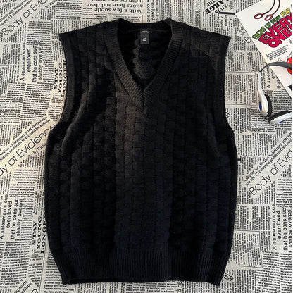 Sleeveless Lightweight Windproof Jacket Warm Loose Coat V-neck Outerwear Bottom Clothing Basic Casual Vest Men Fashion Waistcoat