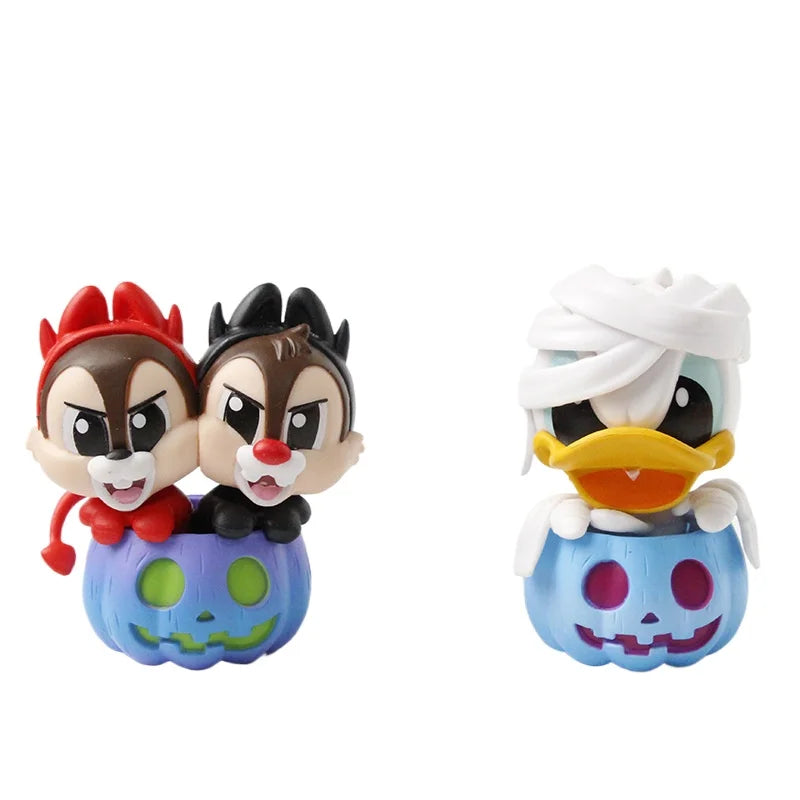 Mickey Mouse and Friends (Pumpkin Version) Halloween Limited Cosbi Blind Box Mini Figure Guess Pack Christmas Gifts