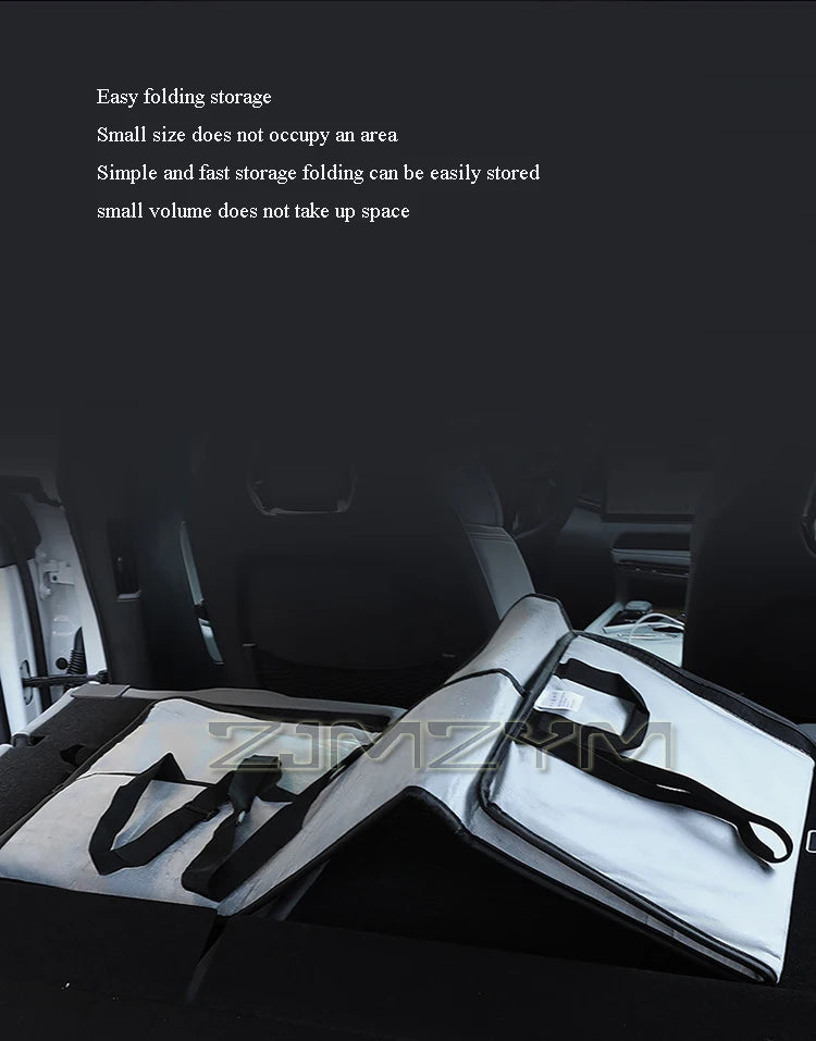 Car Travel Bed SUV Rear Seat Sleeping Mat Non-Inflatable Camping Mattress Extension Board With Special Head Block Folding Pad