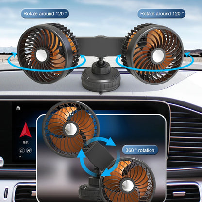 Auto Ventilation Fan USB Charging Air Circulator Fan 360 Degree Rotation Mini Car Fan Cooler Three Gears for Auto Sedan Mini Van