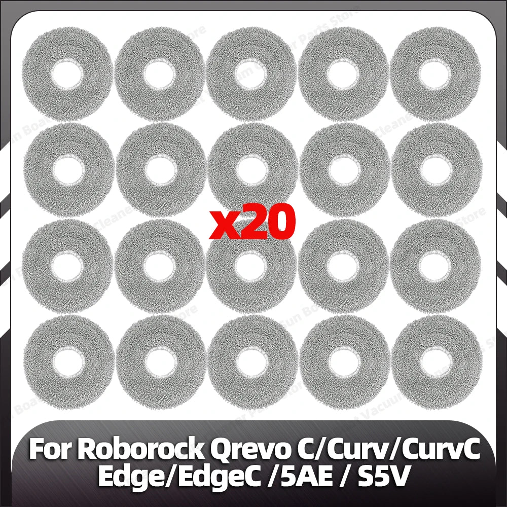 Fit for Roborock Qrevo C/Curv/CurvC/CurvC PRO/Edge/EdgeC/5AE/S5V/S5X/5AI/5XC Main Side Brush HEPA Filter Mop Pad Dust Bag Parts