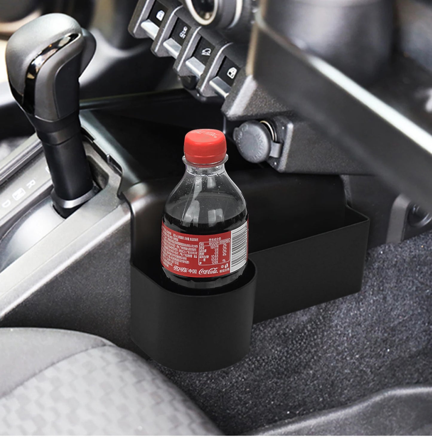 Car Gear Shift Storage Box Center Console Organizer Tray Phone Cup Holder for Suzuki Jimny 2024 2025 AT Model Interior Accessory