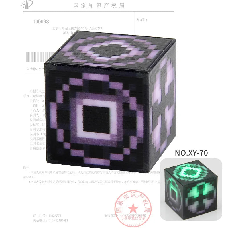 2CM Light-up Magnetic Square Building Blocks Replacement Parts DIY Educational Assembly Street Scene Lamp Bricks Kid Toy