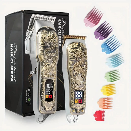 Hair Clippers Trimmers Set Cordless Men's Hair Cutting Machine Professional Beard Trimmer Barber Accessories for Men Holiday