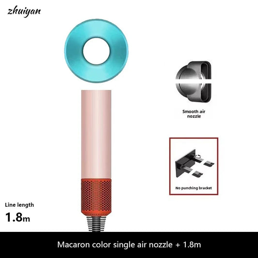 2026 Professional Leafless Wall-mounted Hair Dryer Negative Ion With Air Collecting Scattering Nozzle Salon Tool For Home Travel