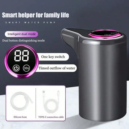 Smart Home Bottled Water Purifier Automatic Water Dispenser, USB Rechargeable, Intelligent Mineral Water Bucket Pump, Home Water Dispenser Pump, Wireless Water Pump