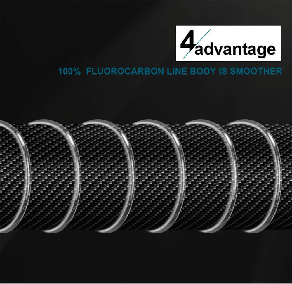 100m Fluorocarbon Bait Fishing Line, Carbon Fiber Fly Fishing, Wild Fishing, Sea Fishing, Fishing Accessories, Tools, Outdoor