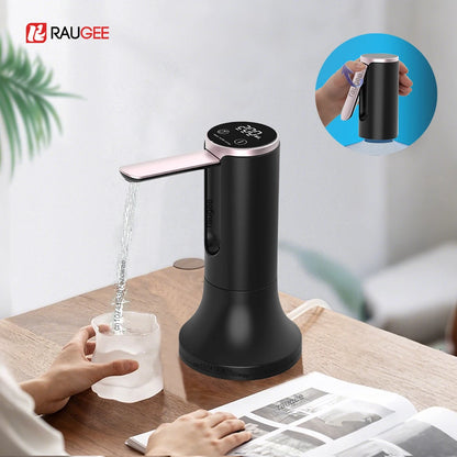 Electric Water Gallon Bottle Pump 19 Liters Foldable Water Dispenser Pump Rechargeable Automatic Desktop Drinking Water Pumps