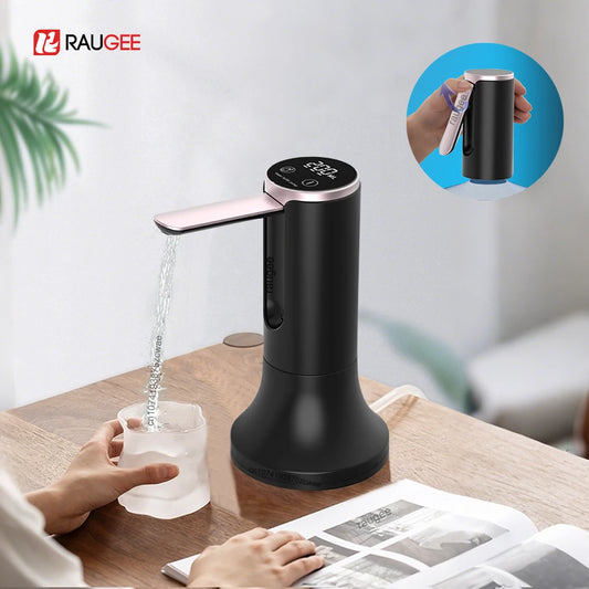 Electric Water Gallon Bottle Pump 19 Liters Foldable Water Dispenser Pump Rechargeable Automatic Desktop Drinking Water Pumps