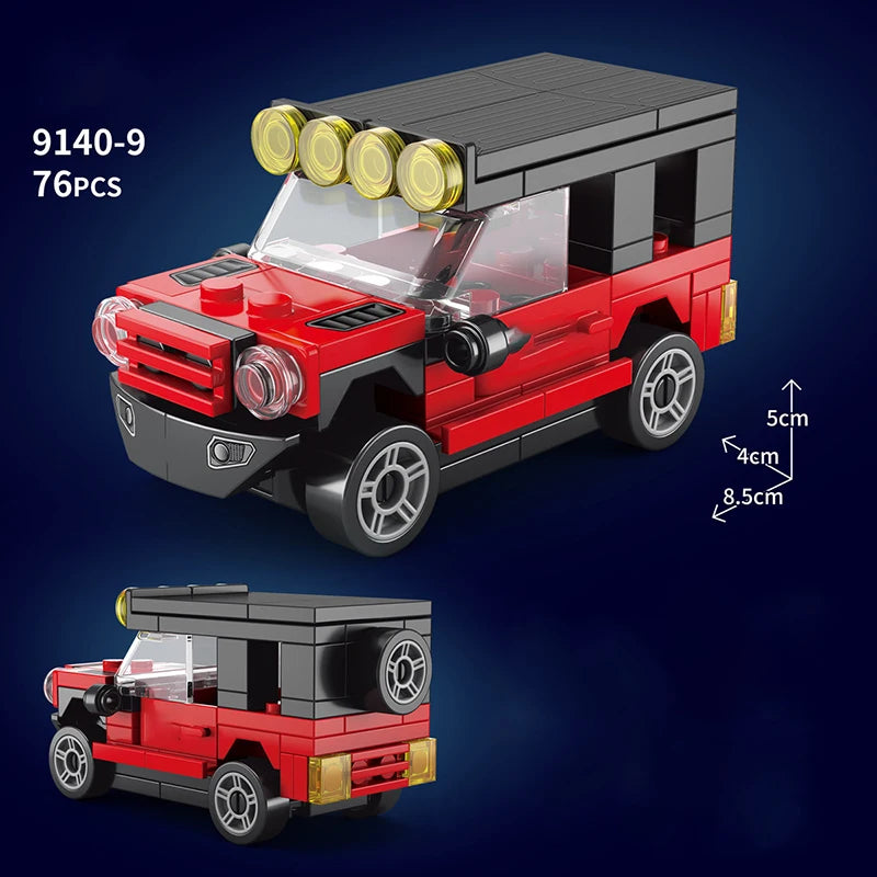 City Technique Speed Racing Car old Classic Sport Model Building Brick Super Racer Great Rally Vehicles Block Christmas gift Toy