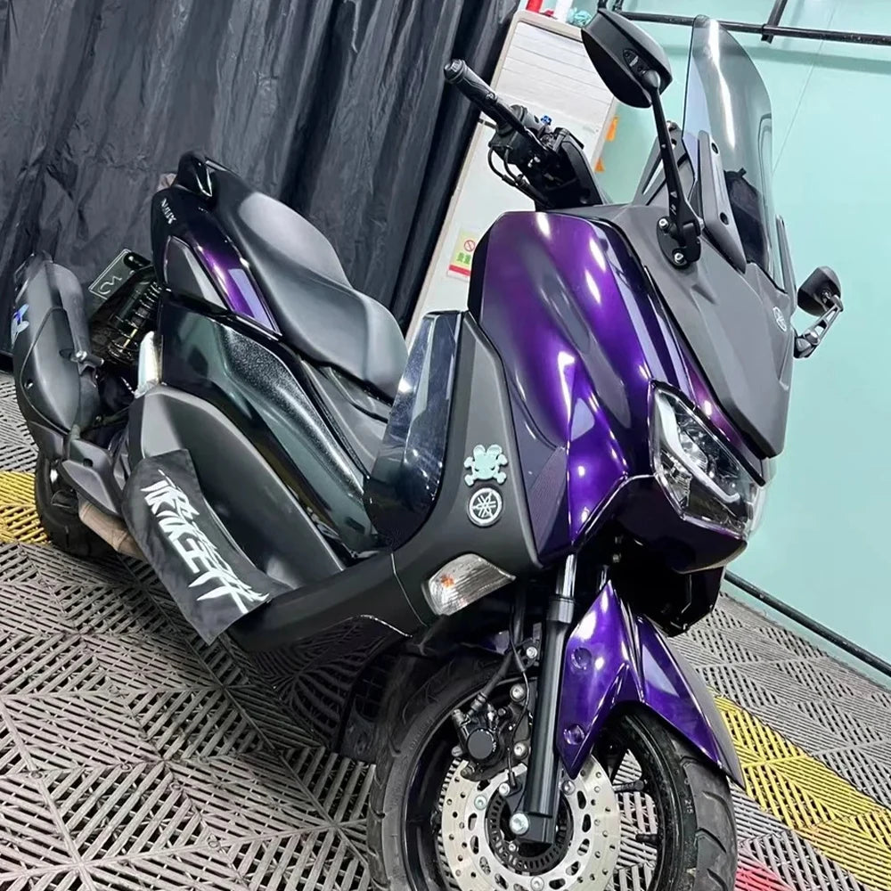 Premium PET High Glossy Midnight Purple Vinyl Wrap Film Car Wrapping Motorcycle DIY Sticker Decal Air Release Self Adhesive